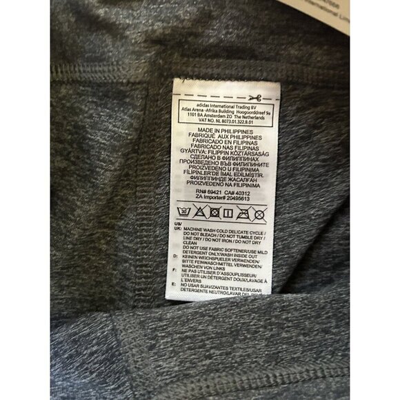 Reebok Womens OS Lux 3/4 Tight Compression Athletic Pants Gray NWT 2XS (XXS) - Picture 4 of 7